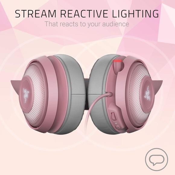 Razer Kraken Kitty RGB USB Gaming Headset Quartz Pink - Picture 2 of 13